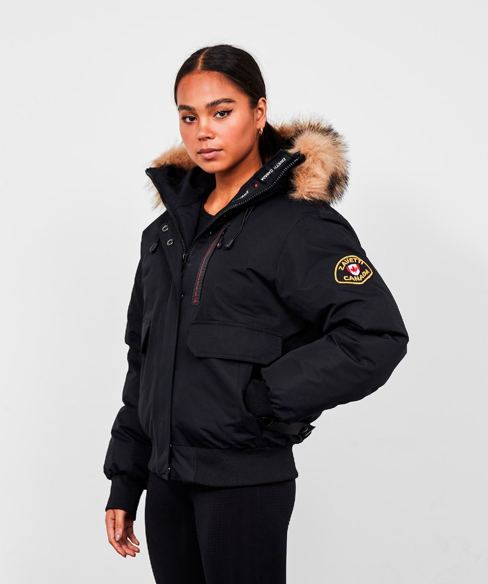 Zavetti Canada Womens Gabellia Jacket | BLACK | Zavetti
