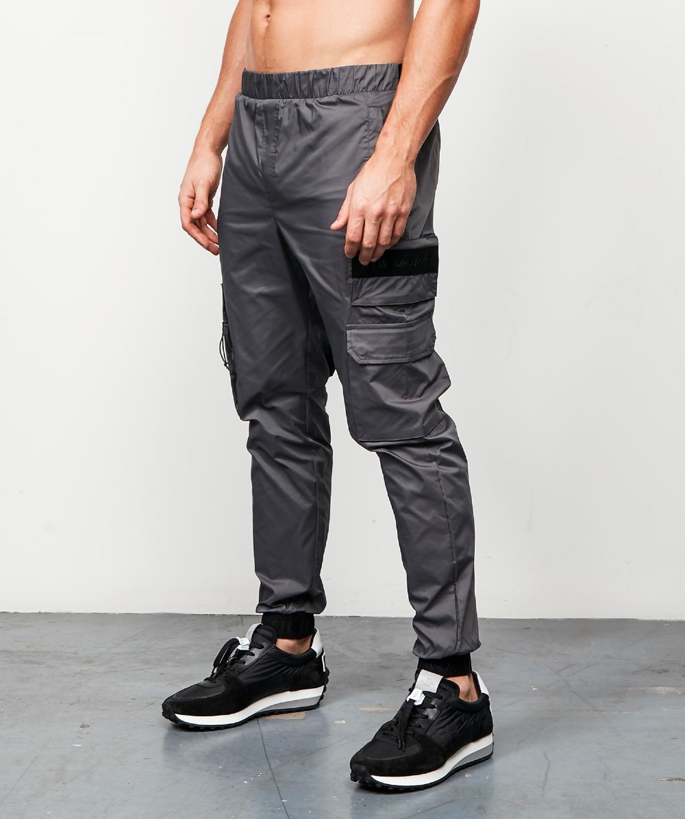 Alessandro Zavetti Aranove Woven Combat Pant | Grey | Zavetti