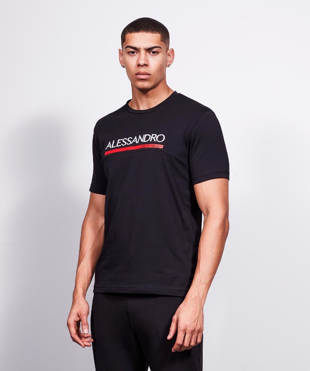 Alessandro Zavetti Mersoni T-Shirt | Black | Zavetti