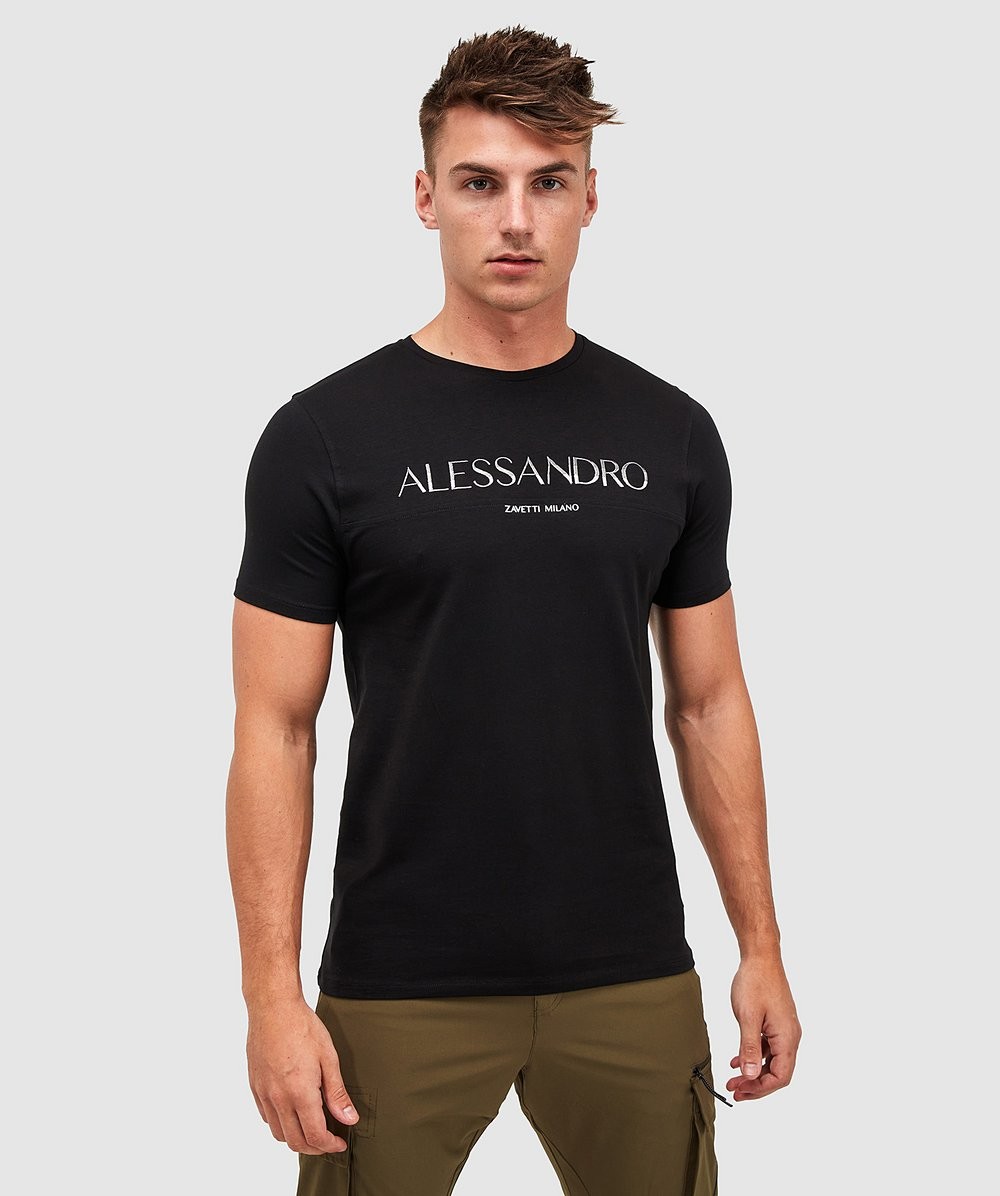 Alessandro Zavetti Alorta T-Shirt | Black / Grey / White | Zavetti