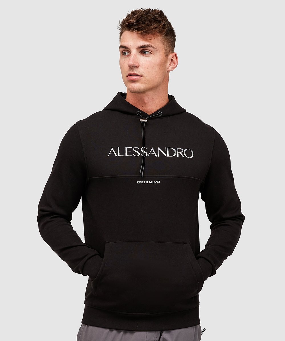 Alessandro Zavetti Alorta Overhead Hoodie | Black | Zavetti