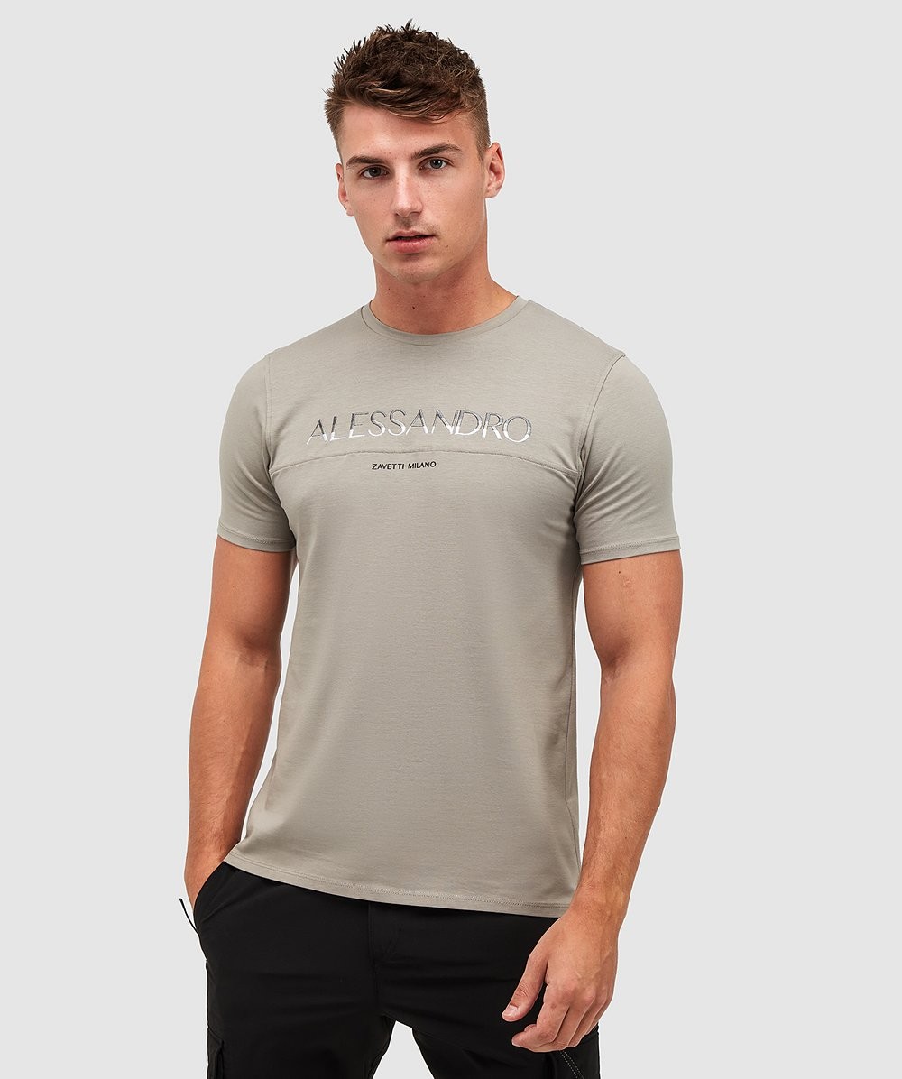 Alessandro Zavetti Alorta T-Shirt | Elephant Skin / Grey | Zavetti