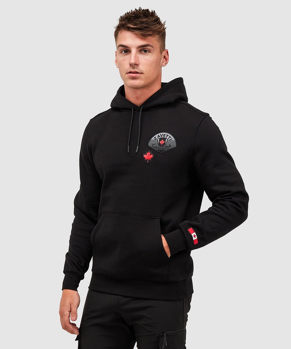 Zavetti Canada Savicco Overhead Hoodie | Jet Black | Zavetti