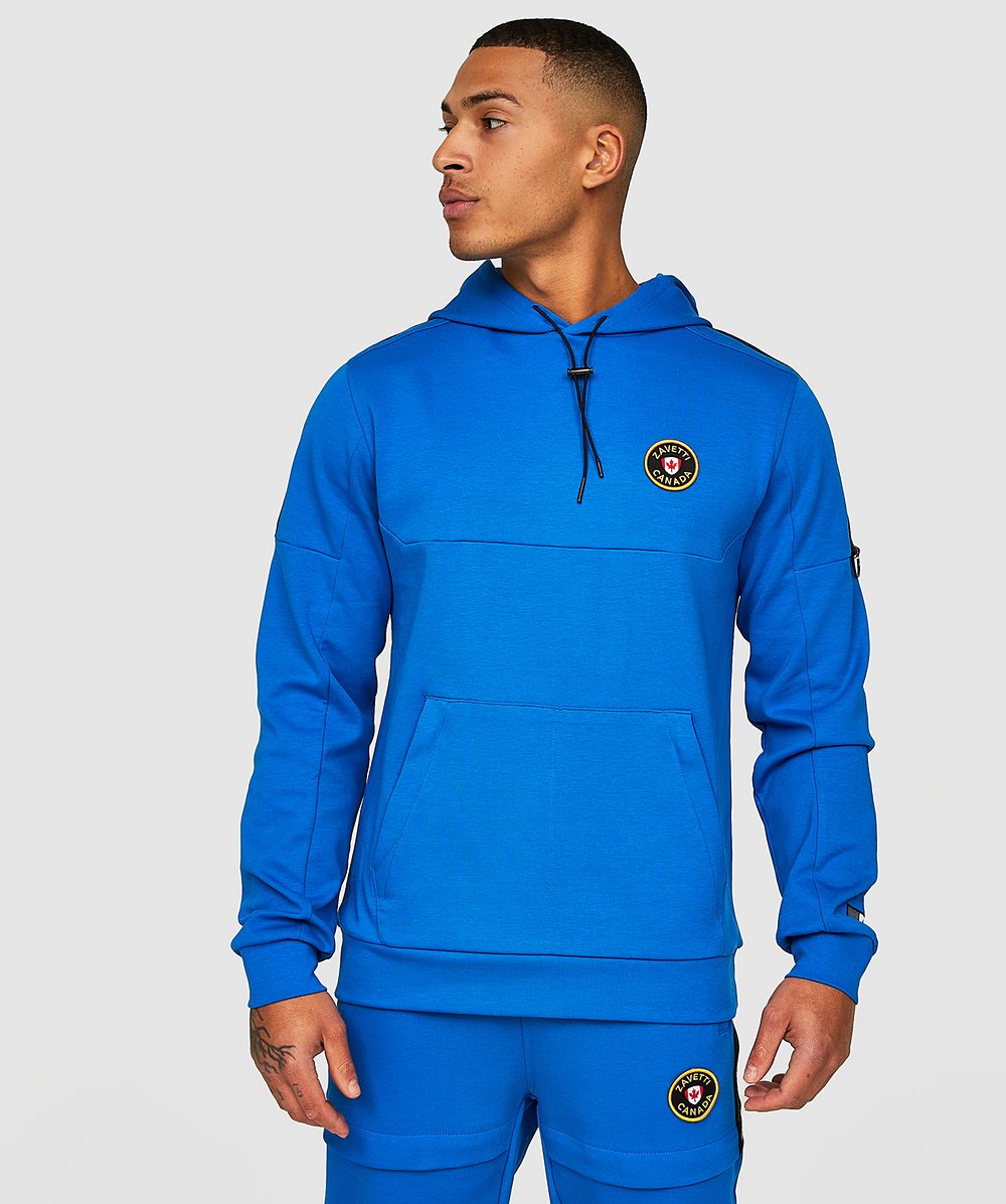 Zavetti Canada Venanzo Overhead Hoodie | Bright Blue | Zavetti