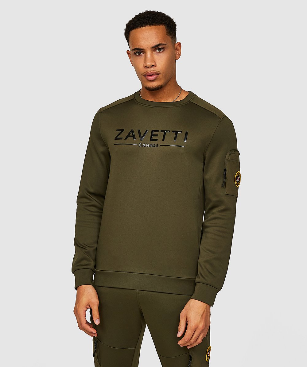 Zavetti Canada Daletto Sweatshirt | Dark Olive | Zavetti