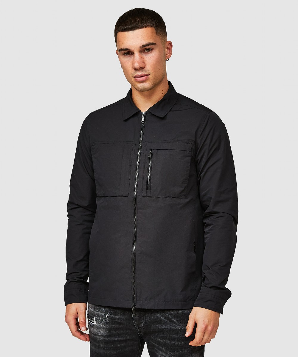 Spring Offer Lodetti Overshirt | Jet Black | Zavetti