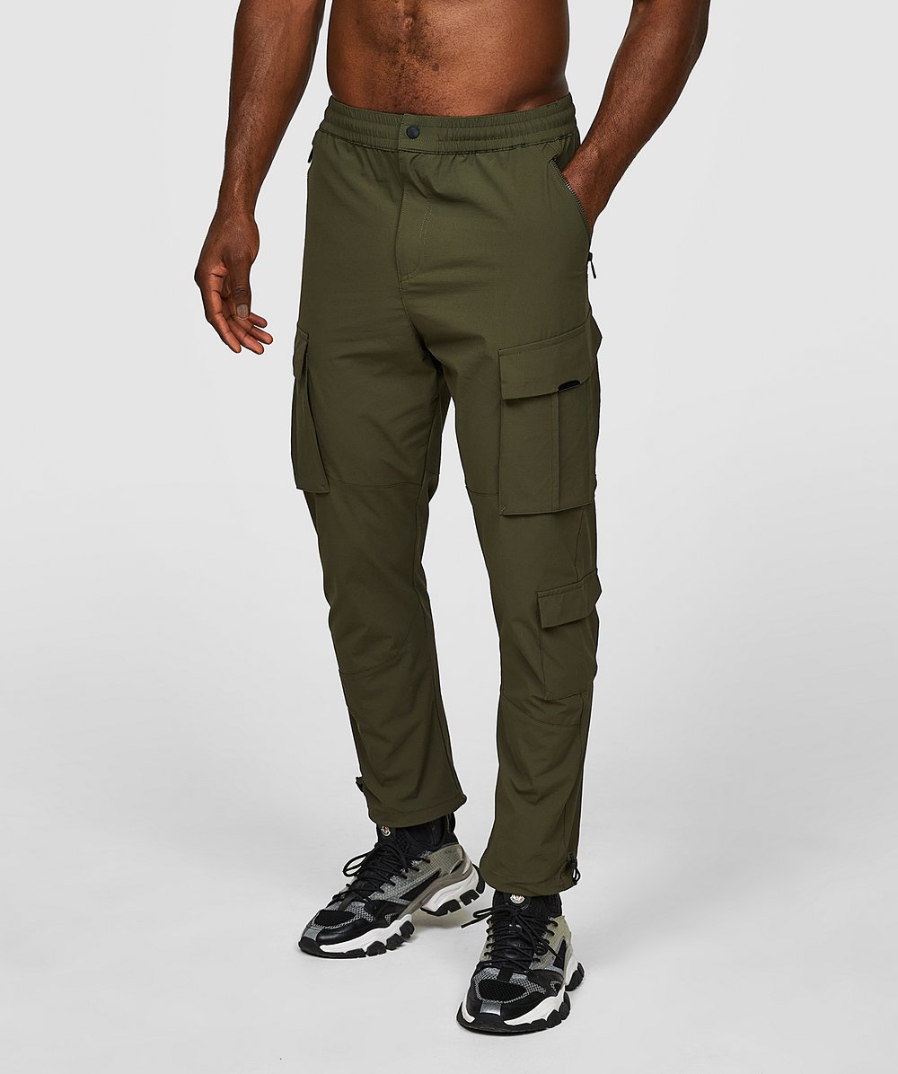 Khaki Clip Front Parachute Trousers | Kids | George at ASDA