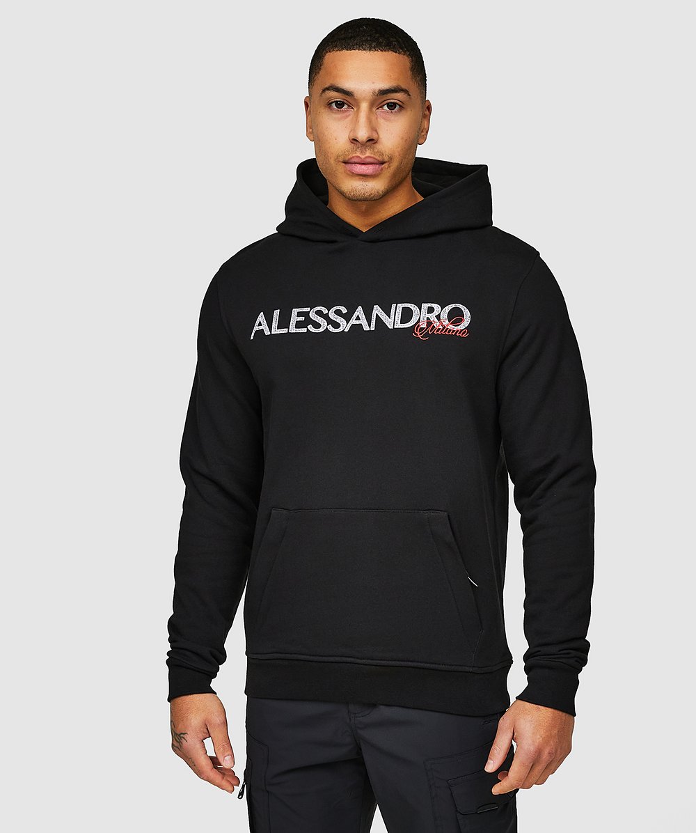 Alessandro Zavetti Linalli Overhead Hoodie | Black | Zavetti