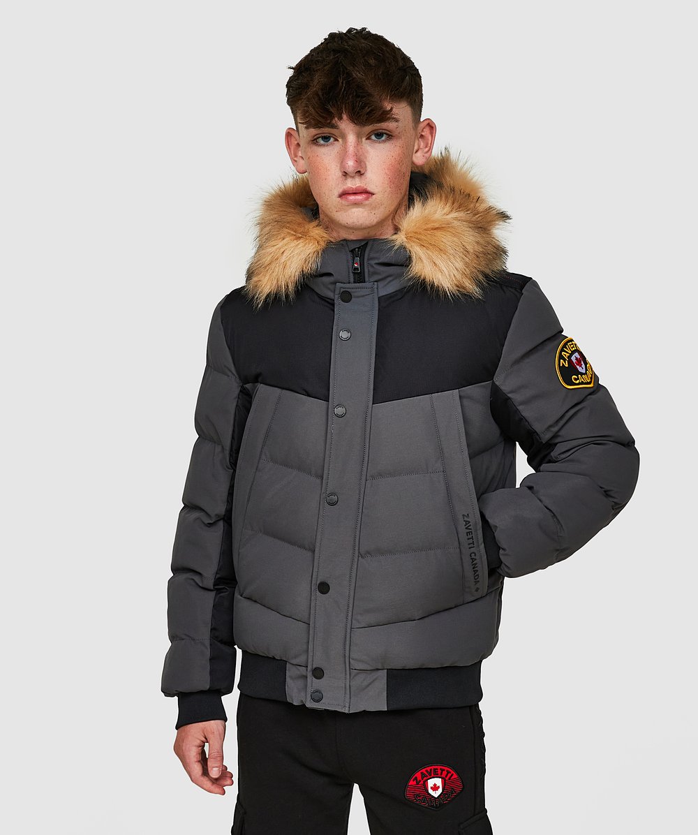 Turveno hooded bomber parka jacket sale