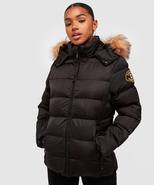 Zavetti Canada Womens Virna Slimline Puffer Jacket - Black - Size - XS
