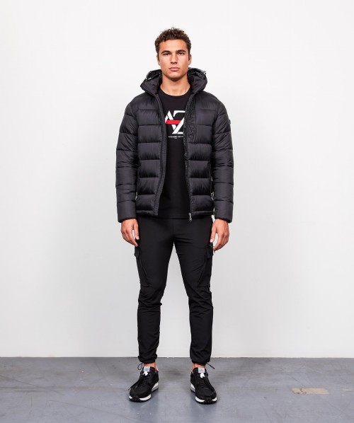 tessini aop full zip puffer jacket