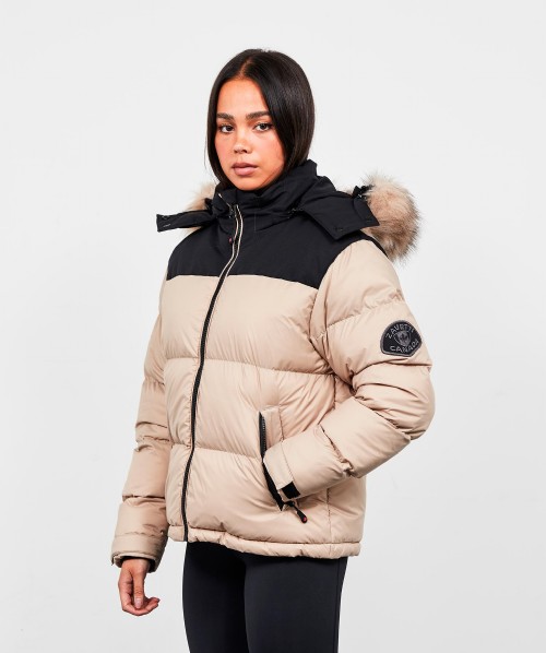 Zavetti Canada Womens Alora Longline Puffer Jacket | Black | Zavetti