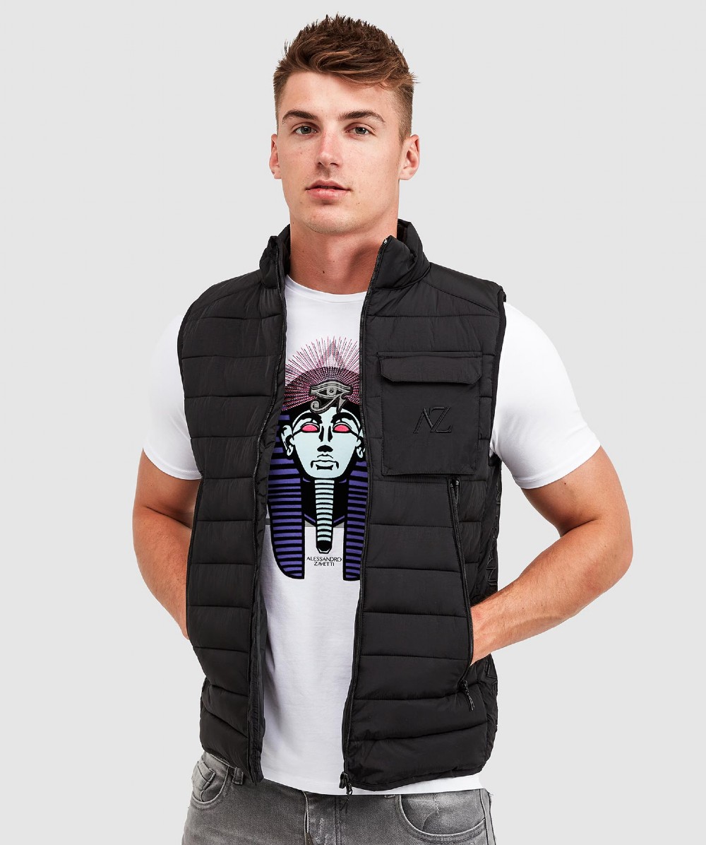 Alessandro Zavetti Siverato Gilet | Black | Zavetti