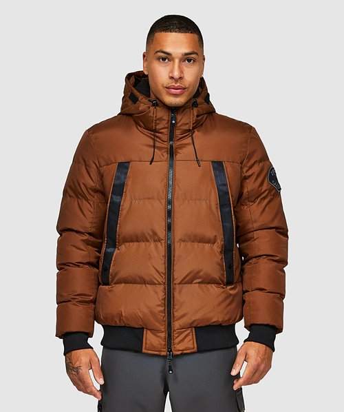 Zavetti Canada Kostelli Bomber Parka Jacket Tobacco Zavetti