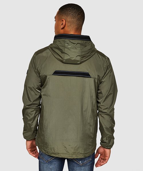 Olive clearance green windbreaker