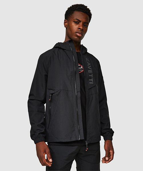 Black and gray windbreaker best sale