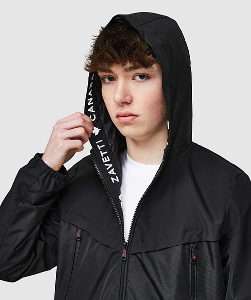 Zavetti Canada Junior Vamaretta Windbreaker | Jet Black | Zavetti