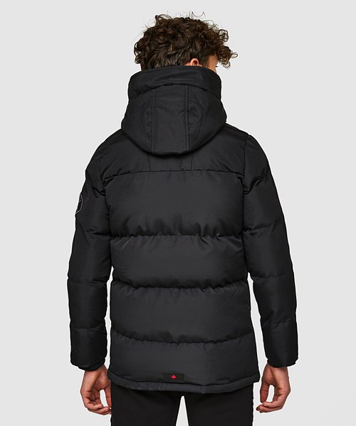 Zavetti Canada Junior Ontariona Puffer Jacket Jet Black Zavetti