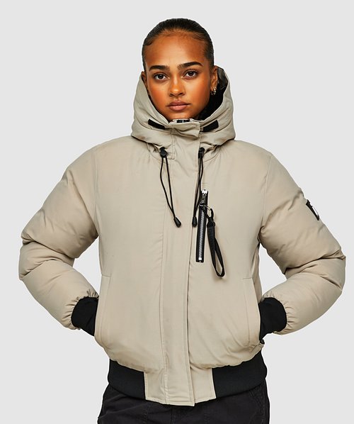 Oversized puffer bomber jacket online