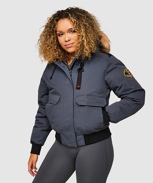 Zavetti Canada Womens Gabellia Jacket Iron Gate Zavetti