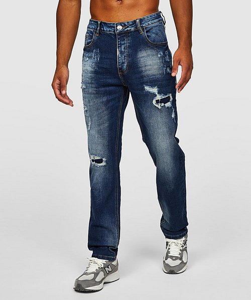 Remergio Mid Wash Loose Denim Jean