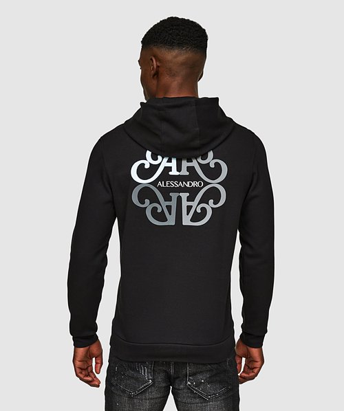 Alessandro Zavetti Vicolo Hoodie Jet Black Zavetti