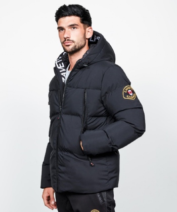 hooded down puffer vest